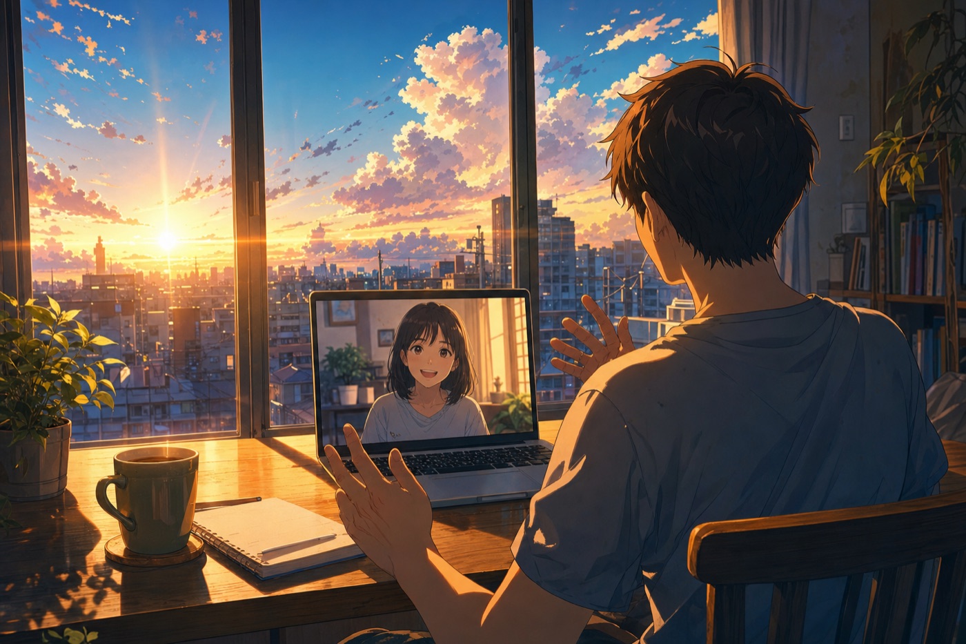 1人ずつ、顔を見て話す（イメージ）