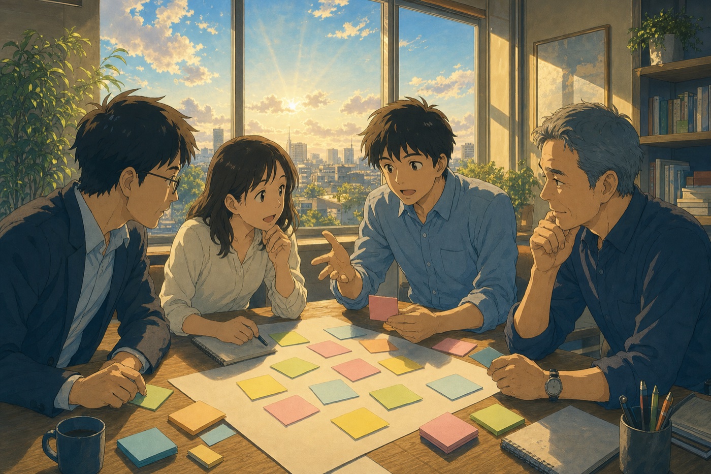 一緒に考えた言葉は、自分の言葉になる（イメージ）